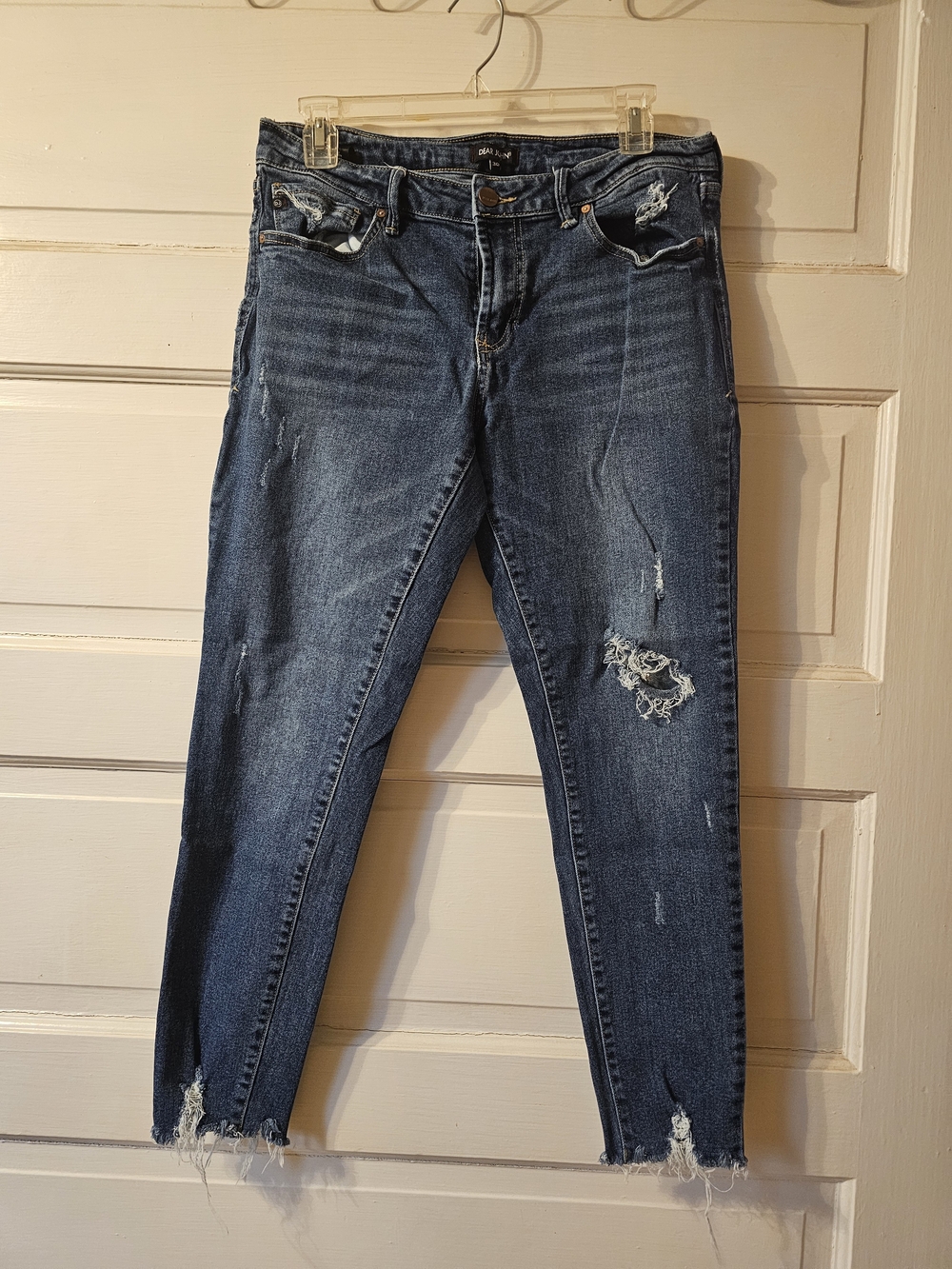 Dear John Dark Blue Distressed Skinny Jeans